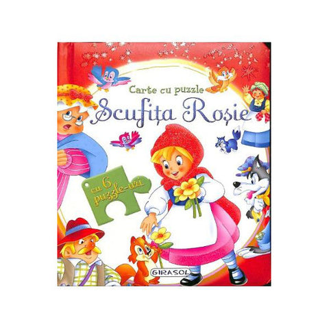 Editura Girasol -Carte cu Puzzle Scufita Rosie