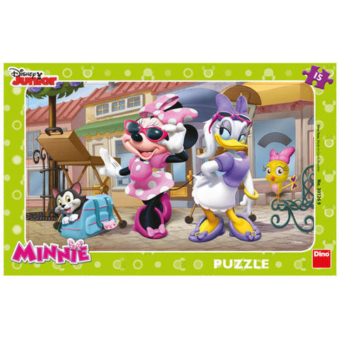 Dino Toys - Puzzle Minnie si Daisy la Paris 15 Piese