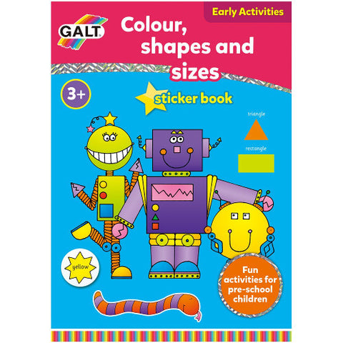 Carti pentru Copii - CCarte cu Abtibilduri Culori, Forme si Marimi