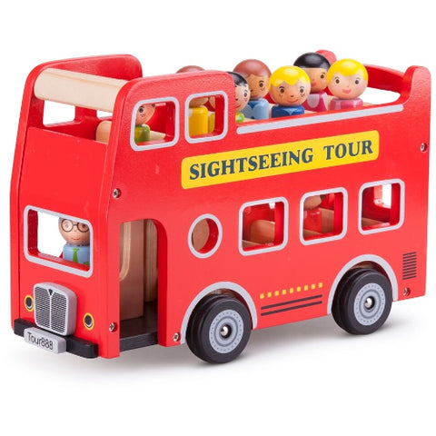 New Classic Toys - Autobuz Turistic cu 9 Figurine