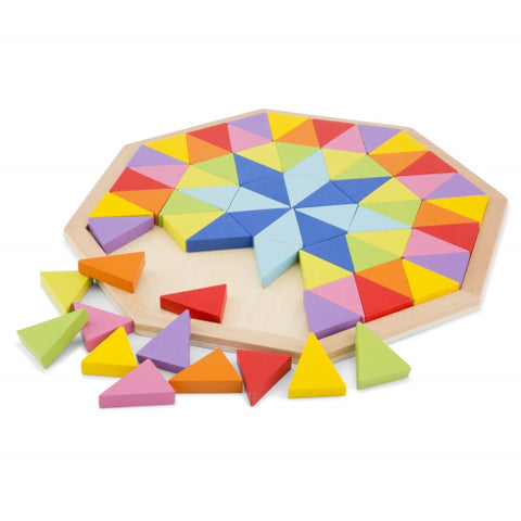 New Classic Toys - Puzzle Octogon Colorat cu 72 piese