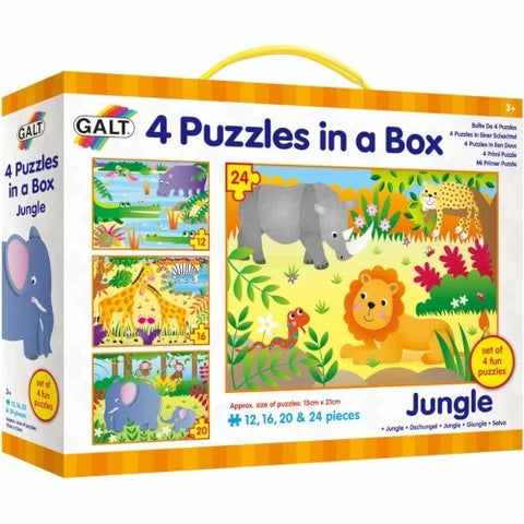 Galt - Set 4 Puzzle-uri Jungla