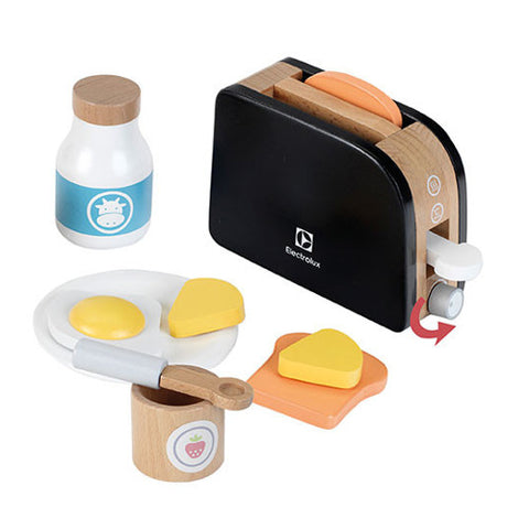 Klein - Set de Joaca Toaster Lemn cu Accesorii Electrolux