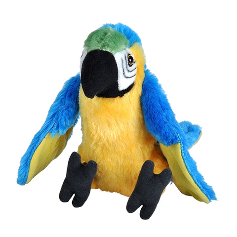 Wild Republic - Jucarie din Plus Papagal Macaw Albastru 20 cm