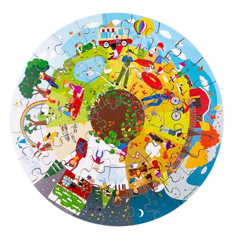  BigJigs Toys - Puzzle de Podea 360 Grade BigJigs Toys  - Anotimpurile