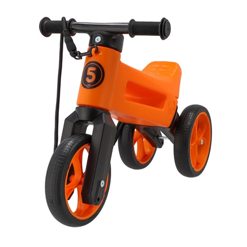 Bicicleta fara pedale Funny Wheels Rider SuperSport 2 in 1 Sunset Orange