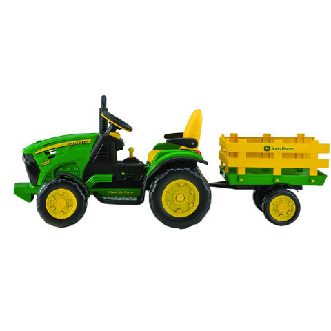 Peg Perego - Tractor Electric cu Remorca JD Ground Force