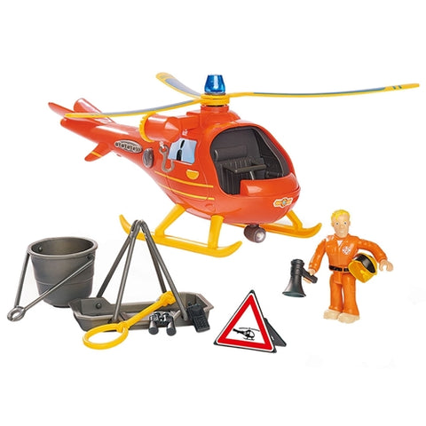 Simba - Elicopter Simba Fireman Sam Wallaby cu Figurina Tom