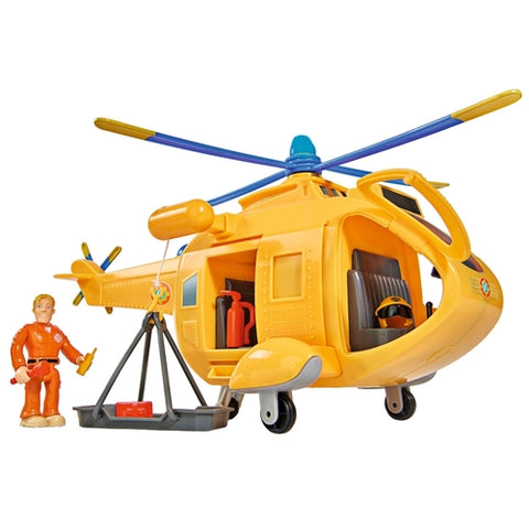 Simba - Elicopter Simba Fireman Sam Wallaby II cu Figurina si Accesorii