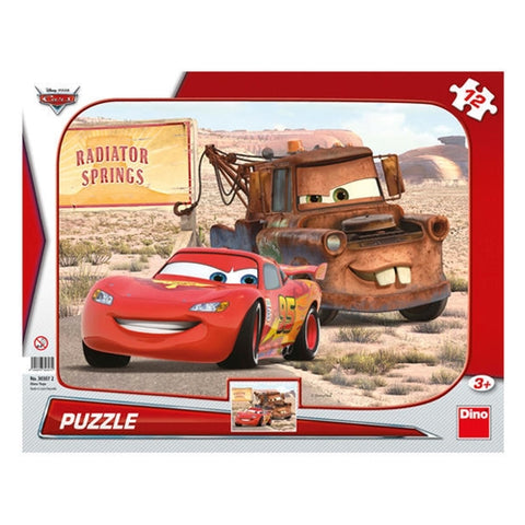 Puzzle Dino Peripetii cu Lightning McQueen 12 Piese