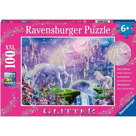 Puzzle Unicorn cu Sclipici Ravensburger 100 Piese