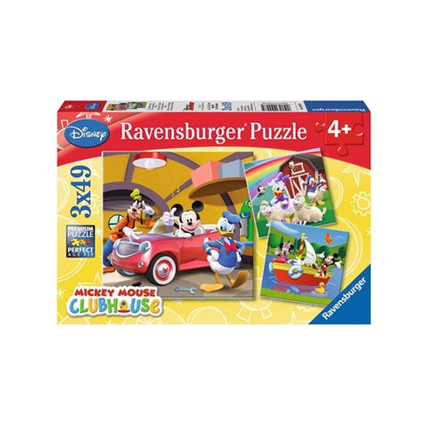 Puzzle Clubul Mickey Mouse Ravensburger 3X49 Piese