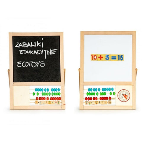 Tabla Educationala Ecotoys cu Abac si Numere