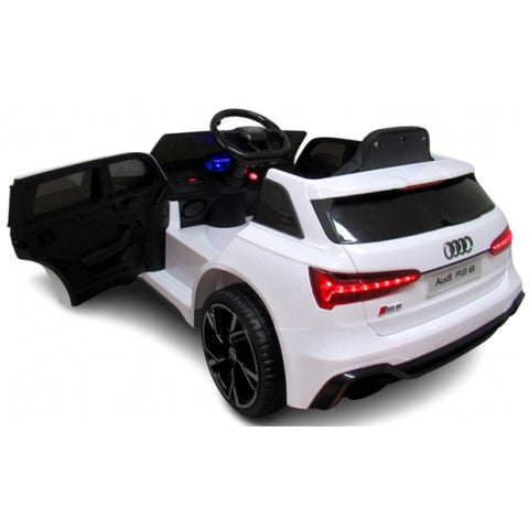 R-Sport - Masinuta Electrica cu Telecomanda Audi RS6 - Alb