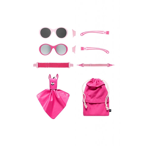 Ochelari de soare MOKKI Click & Change pentru copii, protectie UV, roz, 0-2 ani, set 2 perechi