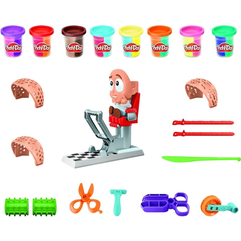 Hasbro - Set Creativ Frizuri Trasnite cu 8 Culori Plastilina Play-Doh
