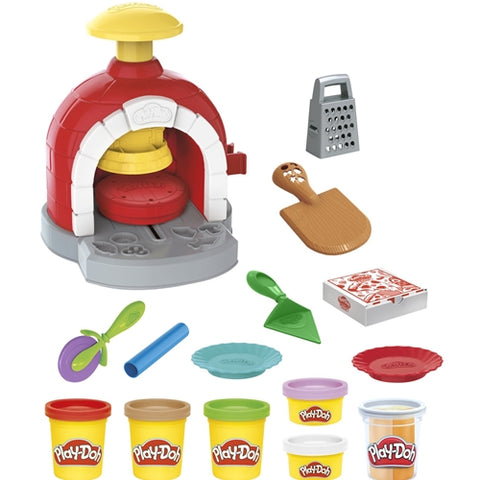 Hasbro - Set Creativ Cuptor pentru Pizza cu 5 Culori Plastilina Play-Doh