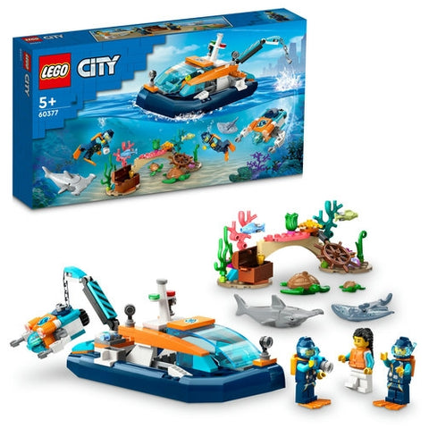 LEGO  - LEGO City Barca pentru Scufundari 60377