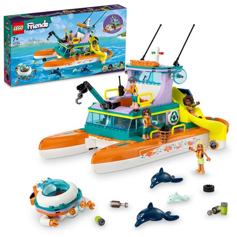 Lego - LEGO Friends Barca de Salvare pe Mare 41734