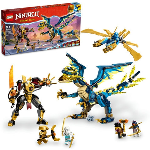 Lego - LEGO Ninjago Dragonul Elemental vs. Robotul Imparatesei 71796