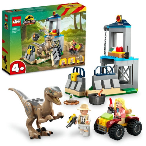 Lego - LEGO Jurassic World Evadarea Dinozaurului Velociraptor 76957