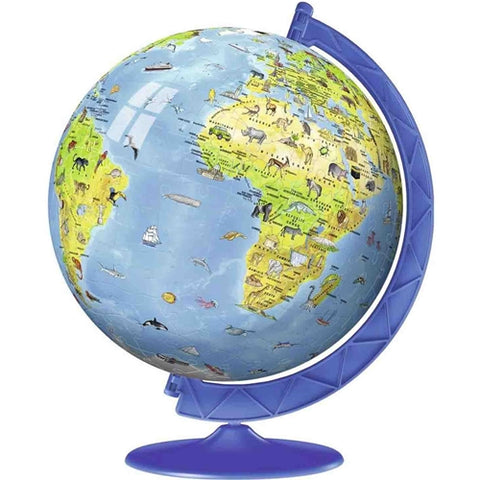 Ravensburger - Puzzle 3D Copii - Globul Lumii, 180 Piese