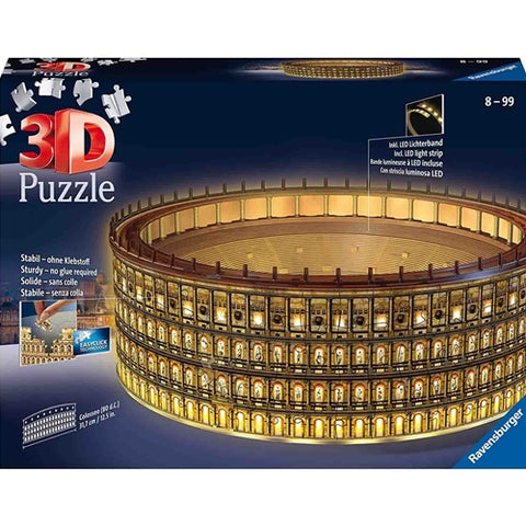 Ravensburger - Puzzle 3D Led Colosseum, 216 Piese