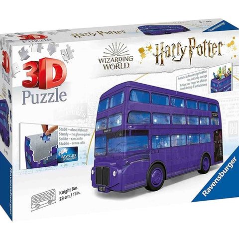 Ravensburger - Puzzle 3D Harry Potter Autobuz, 216 Piese