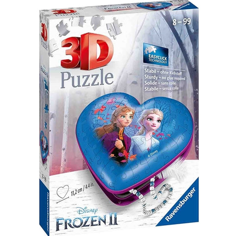 Ravensburger - Puzzle 3D Cutie Inima Frozen, 54 Piese