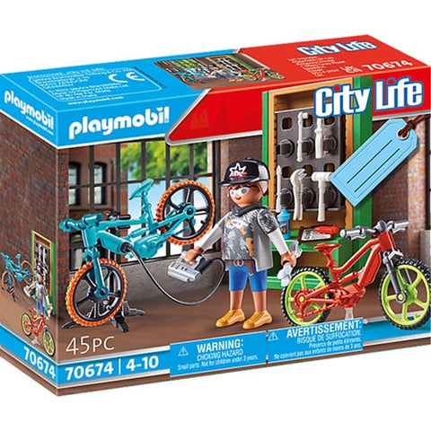 Playmobil  - Set de Constructie Playmobil Cadou Atelier De Biciclete