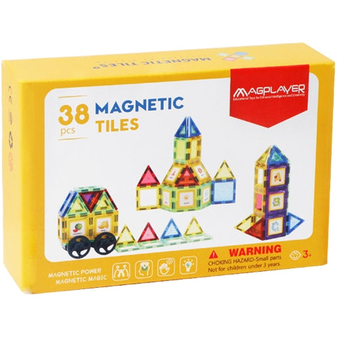 MagPlayer - Set de Constructie Magnetic 3D, 38 piese