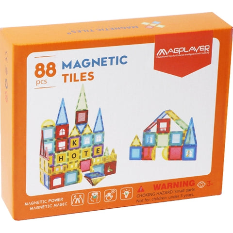 MagPlayer - Set de Constructie Magnetic 3D, 88 piese