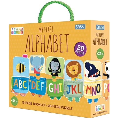 Sassi - Set STEAM Puzzle Educativ Invatam Alfabetul