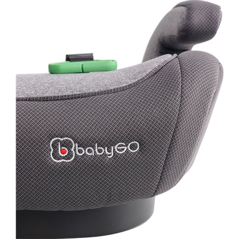 BabyGo  - Scaun Auto Booster BabyGo i-Size Bursa IV Grey, 125-150 cm, Certificat R129