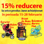 15% Reducere la Orice Produs JANE