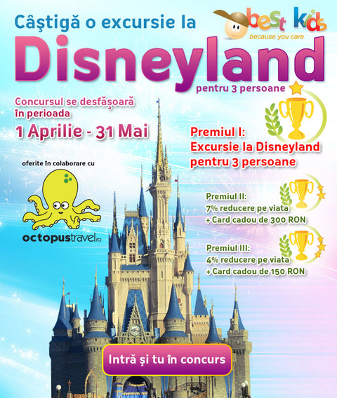 Mai este putin peste o luna de zile pana cand puteti castiga o excursie la Disneyland, Paris!