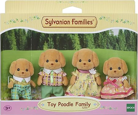 Figurine Sylvanian Families - Familia Catelusilor Poodle