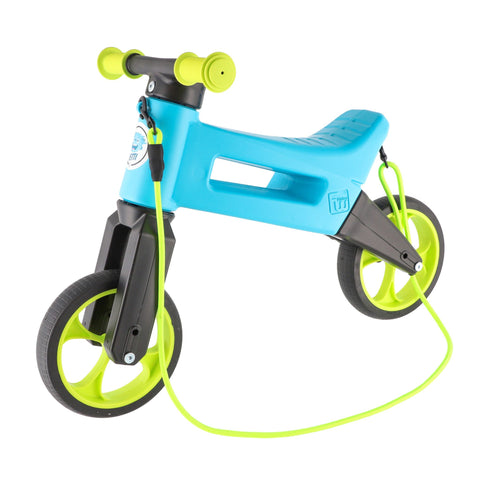 Bicicleta fara pedale Funny Wheels Rider YETTI SUPERPACK 3 in 1 Blue/Lime