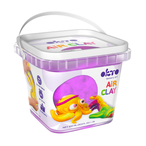 Air Clay pentru modelaj, 200g, Okto - Mov