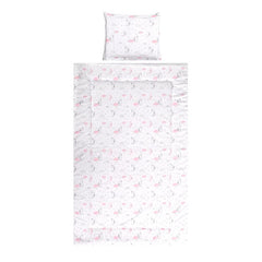 Set lenjerie pat 3 piese, bumbac ranforce, Cosy, Pink Moons & Stars