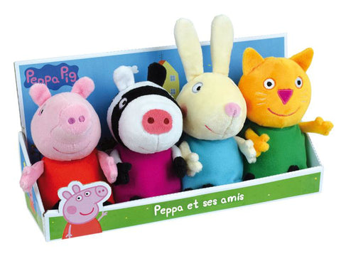 Set 4 Plusuri Jemini 17cm Peppa Pig Si Prietenii