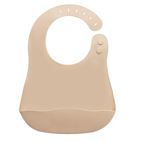 Baveta din silicon, AppeKids - Bubble Beige