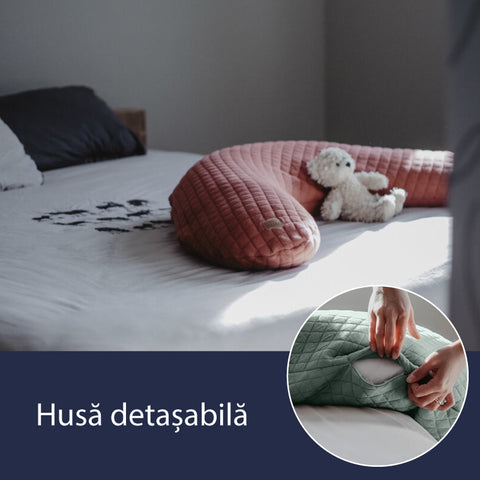 Perna gravida Beaba Big Flopsy 170 cm Fleur de Coton Terracotta