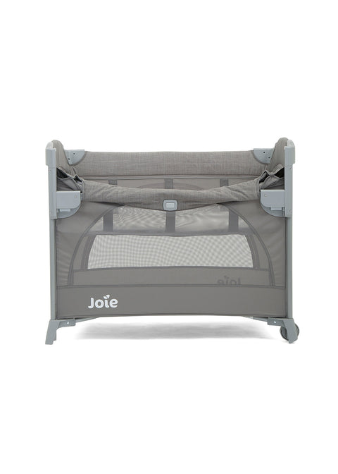 Joie - Patut pliant pentru cosleeping Kubbie Foggy Gray