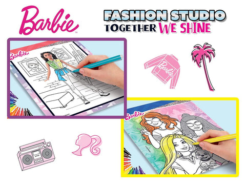 Set de colorat cu activitati Barbie - Fashion Studio