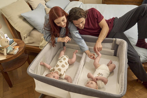 Patut atasabil pentru gemeni Chicco Next 2 Me Twins, MagnetGrey (Gri), 0luni+