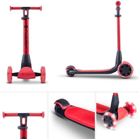 Trotineta 5-in-1 Yvolution Y Glider Luna Red