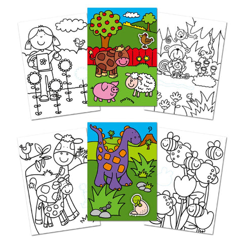 Galt - First Sticker Colouring Book - Prima Carte de Colorat + Abtibilduri