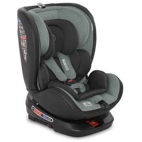 Scaun auto Nebula Isofix, rotativ 360 grade, Iceberg Green Leather