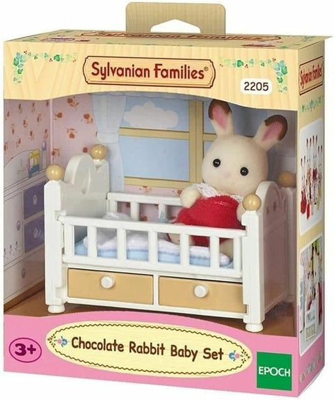 Sylvanian Families-Set Patut Bebe Iepuras Chocolate